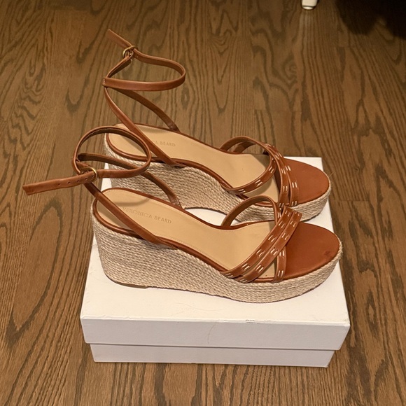 Veronica Beard Philene Espadrille Wedge Sandals - Picture 1 of 3